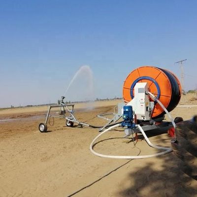 Мобильный катушный поливный поливник для полива с водяной турбиной Ротационная поливная машина для ирригационной системы